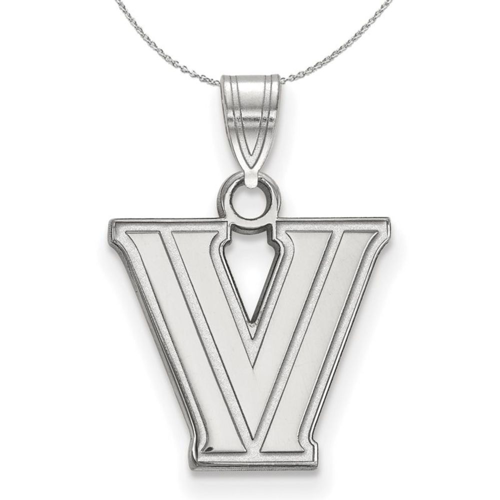 Sterling Silver Villanova U. Small 'V' Necklace - 20 Inch